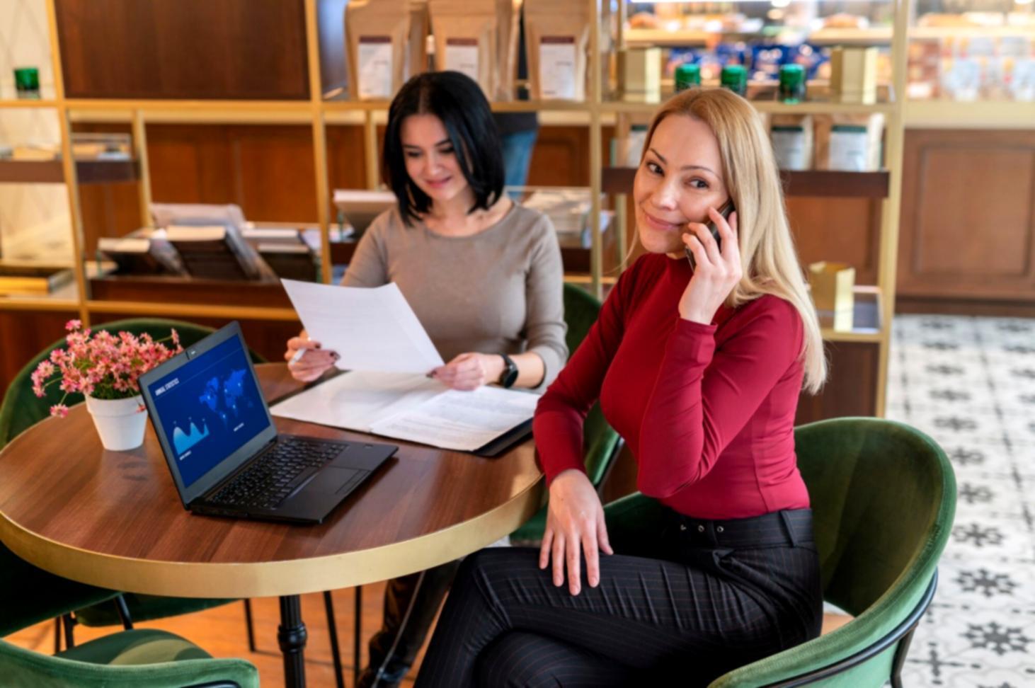 Person confidently reviewing financial progress charts